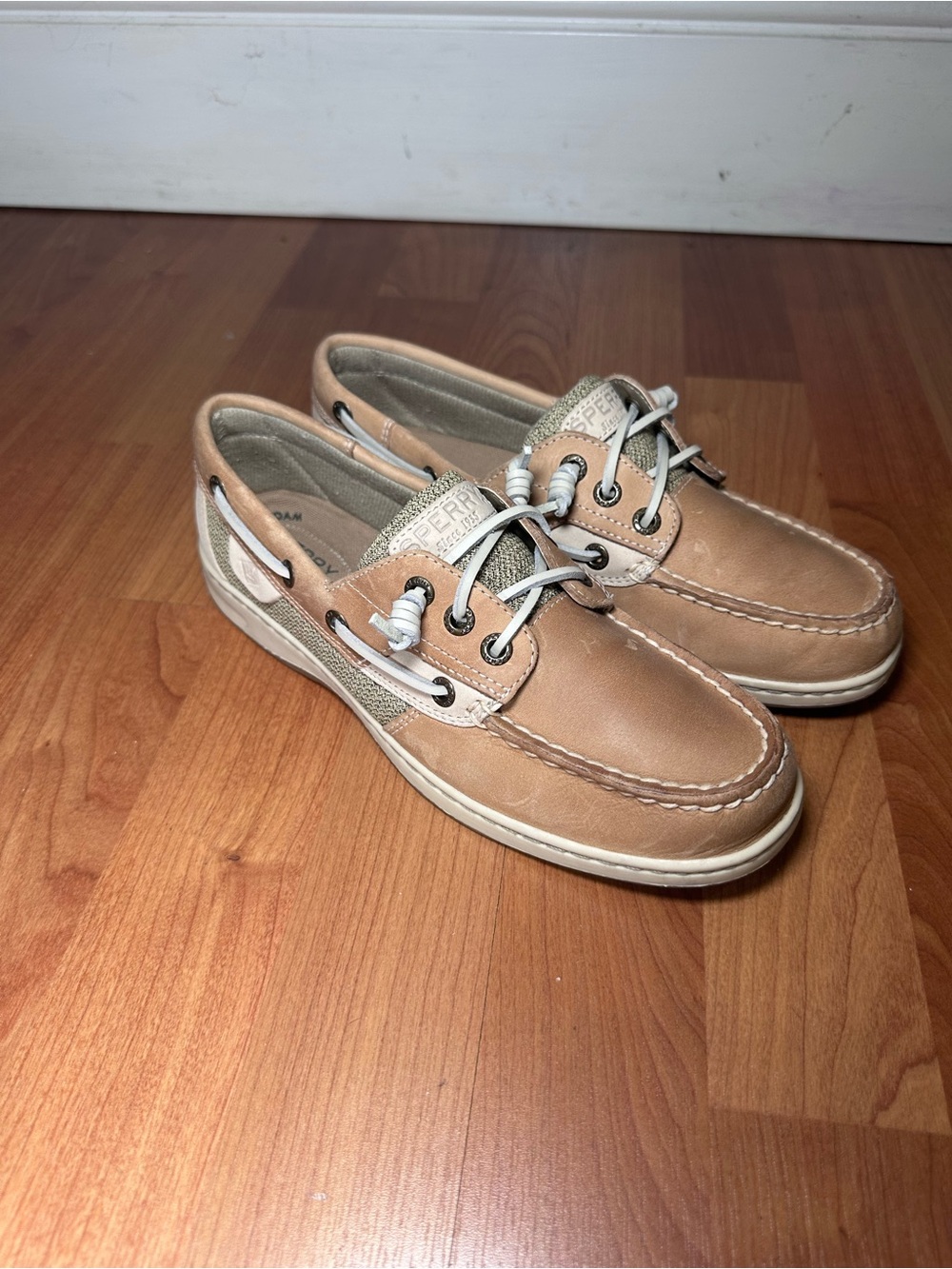 Sperry Light Brown Leather 2-Eye Boat Shoes